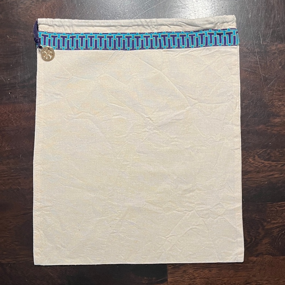 Tory Burch Dust Bag with Logo Hang Tag Approx 12” x 14”